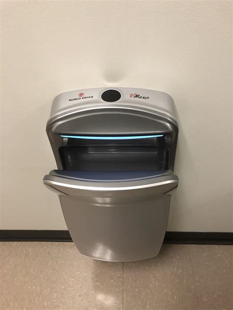 A World Dryer VMax V2 at Zurn/World Dryer in Bensenville, IL. This is in the World Dryer office ...