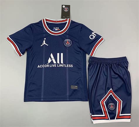 PSG Paris Saint-Germain Home jersey Kids kit 2021/22 Soccer | Etsy