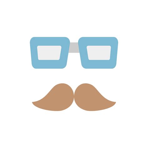 Glasses, mustache vector icon 22578484 Vector Art at Vecteezy