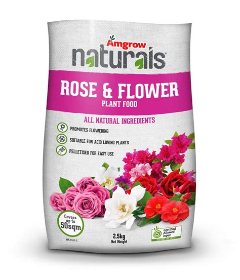 Naturals Rose & Flower Plant Food - Amgrow Home Garden