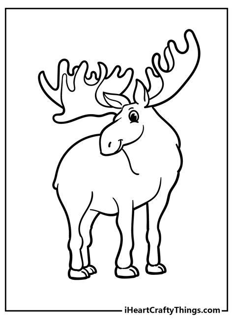 Moose Coloring Pages