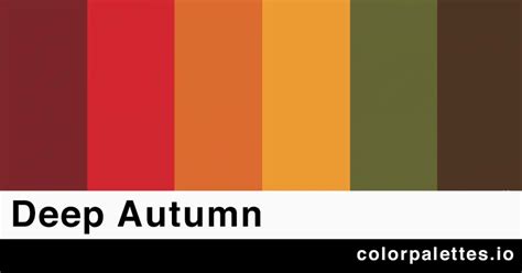 Deep Autumn Color Palette - Color Palettes
