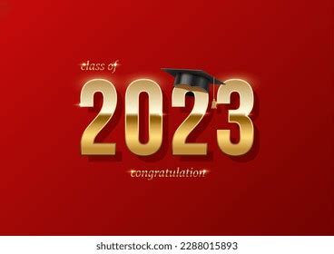 2023 Graduation Ceremony Festive Horizontal Banner Stock Vector ...