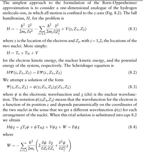 quantum chemistry - Born-Oppenheimer approximation - Chemistry Stack Exchange