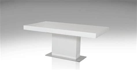 Durham Modern White Lacquer Extendable Dining Table