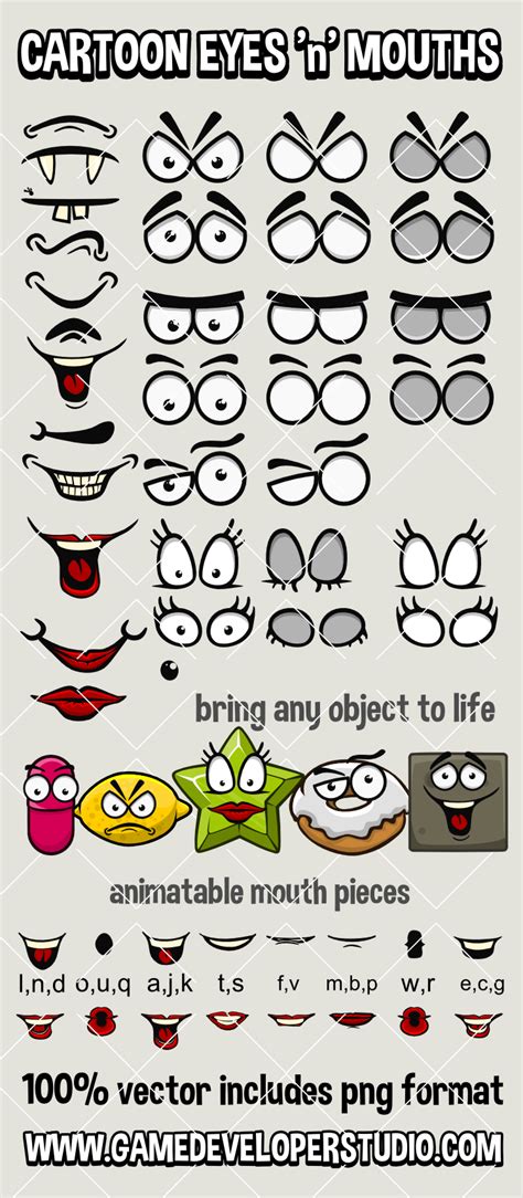 Cartoon eyes and mouths Cartoon Eyes, Cartoon Drawings, Game Effect, Rock And Pebbles, Game Dev ...