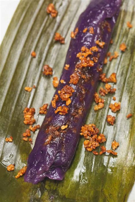 Ube Suman sa Latik Recipe - Recipes by Nora