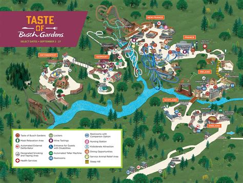 Park map for the Taste of Busch Gardens event : r/buschgardens