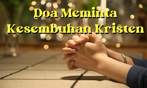 Doa Orang Sakit Kristen, Mohon Pertolongan Tuhan - Parboaboa