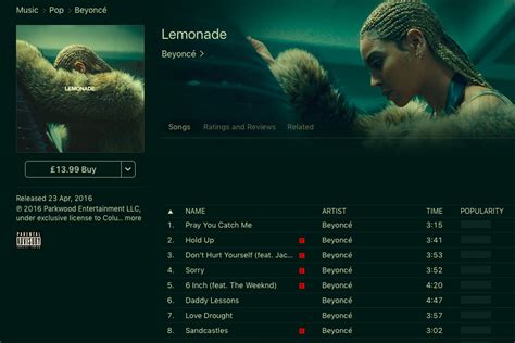 Beyoncé's new album Lemonade is now available to buy on iTunes - The Verge