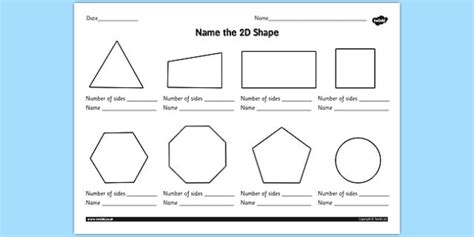 2D Shapes worksheets KS1 - Primary Resources