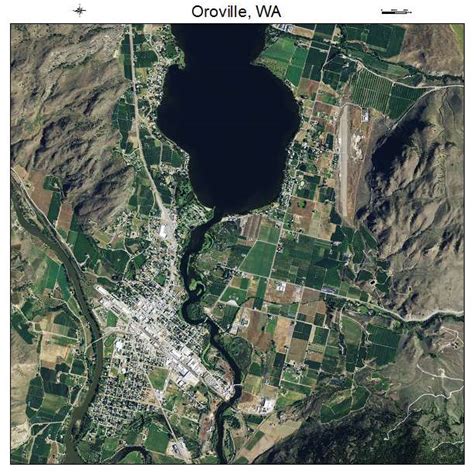 Aerial Photography Map of Oroville, WA Washington