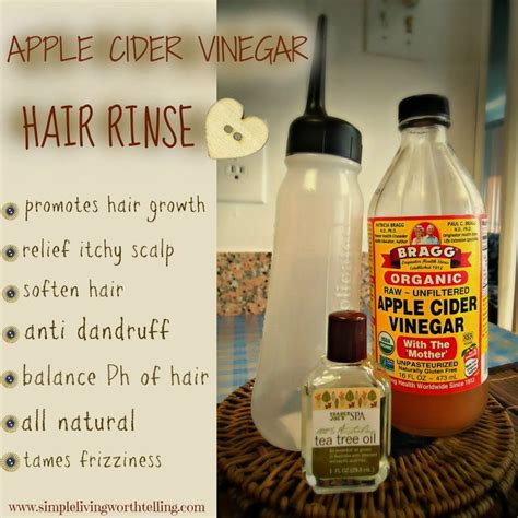 Apple Cider Vinegar Hair Rinse Recipe: 1/2 cup Apple Cider Vinegar, 1/2 cup Wate… | Apple cider ...