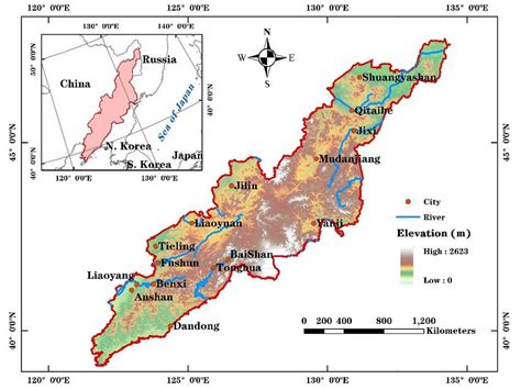 Location map of the Greater Changbai Mountains (GCM). | Download Scientific Diagram