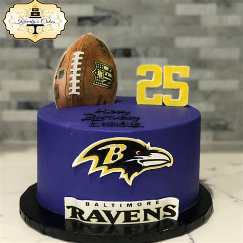 Baltimore ravens cake | Baltimore ravens cake, Cool birthday cakes ...