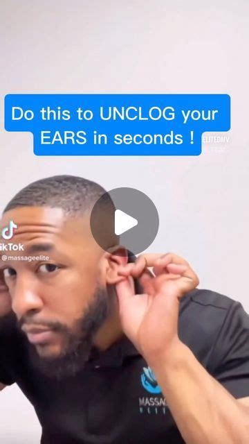 Massage Elite DMV ( DC.MD.VA) on Instagram: "UNCLOG EARS 👂 IN SECONDS BY DOING THIS ONE THING! # ...