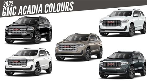 2022 Gmc Acadia Denali Colors