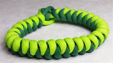 How to make Snake paracord bracelet without buckle by ParacordKnots | Paracord bracelets ...