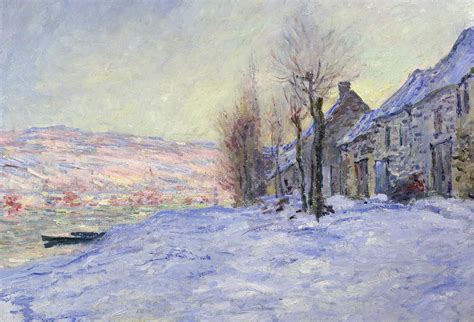 Lavacourt Under Snow Painting by Claude Monet