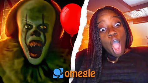 Pennywise jump scare prank on Omegle - YouTube