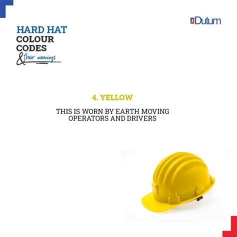 Helmet Colour Code: Hard Hat Color Codes and Their Meanings - Dutum