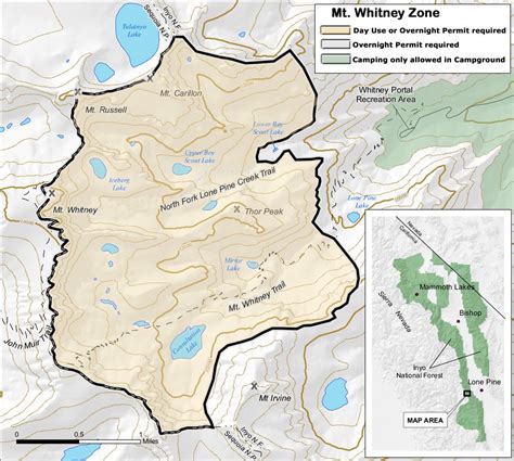 Mount Whitney Map