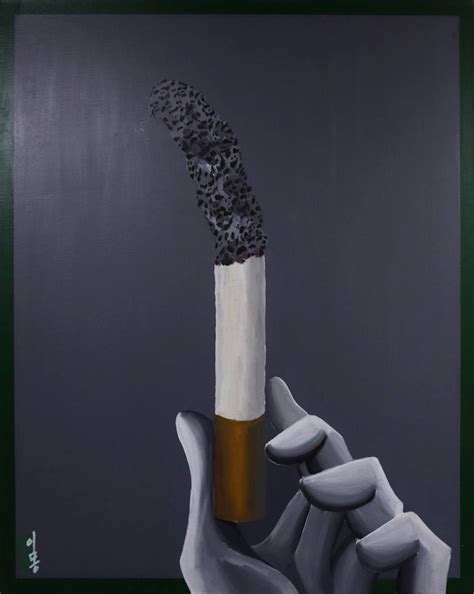 Cigarette - Ash. Painting by Lee Mong | Saatchi Art