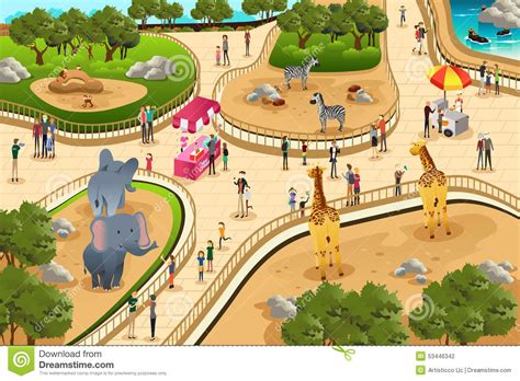 13+ Zoo Clipart - Preview : Zoo Animals Scene | HDClipartAll