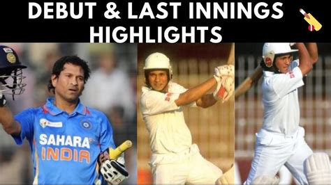 Sachin Tendulkar debut match and Sachin Tendulkar last ODI match ...