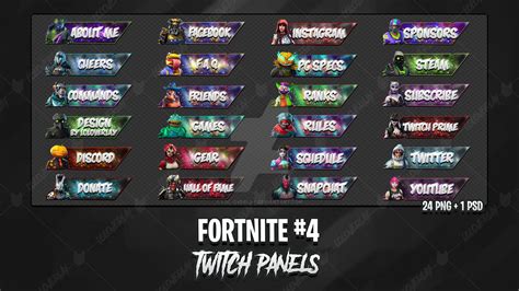 Fortnite - Twitch Panels #4 by LoL-Overlay on DeviantArt