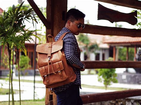 Marcello Backpack Leather | Genuine leather men's backpack | Inaexport