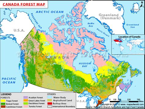 Canada Forest Map