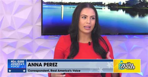 Anna Perez, Real America's Voice Correspondent on news of the day ...