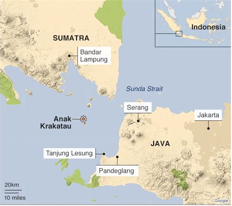 Eruption at Krakatoa causes Tsunami killing hundreds along coast of ...