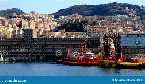 GENOA PORT, ITALY stock photo. Image of historic, octave - 42422202