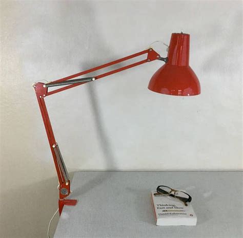 Brilliant Red Luxo Architect Lamp With Desk Clamp in Full | Etsy ...