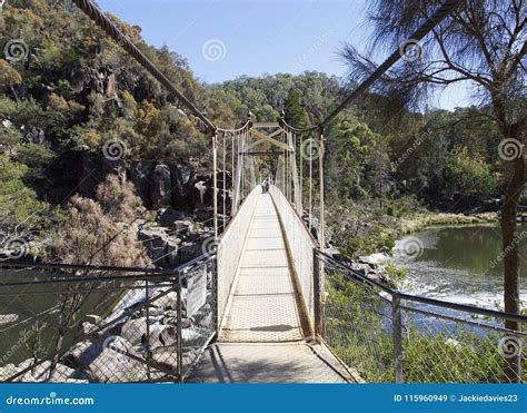 Cataract Gorge in Launceston - Tasmania Stock Image - Image of river ...