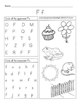 5 Letter F Worksheets / Alphabet & Phonics Worksheets / Letter of the Week