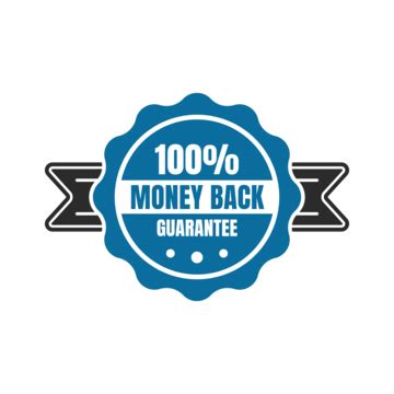 100 Money Back Guarantee Badge Transparent Background, Transparent ...