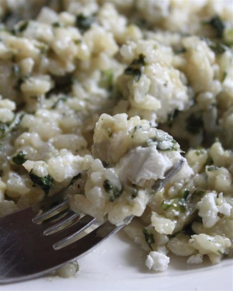 Spinach Goat Cheese Risotto - Going My Wayz