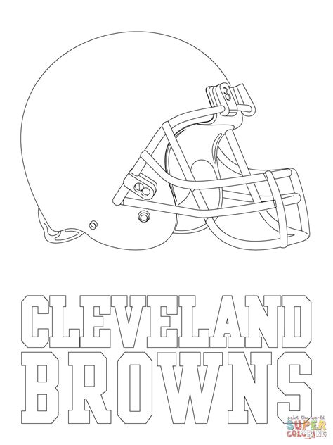 Cleveland Browns Logo coloring page | Free Printable Coloring Pages