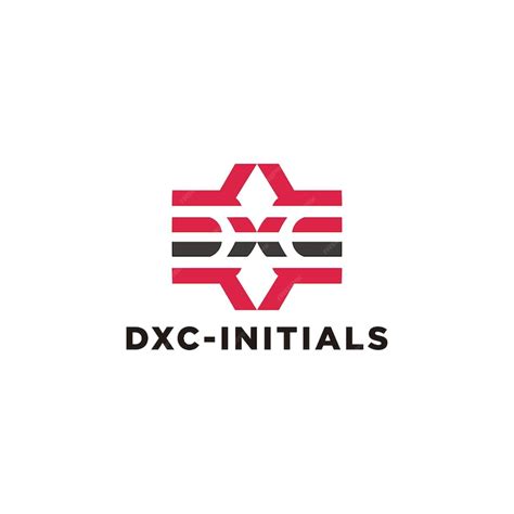 Premium Vector | Dxc -initials logo design icon template