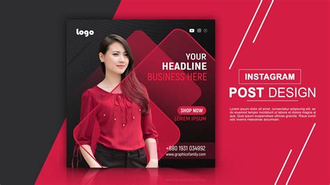 Free Fashion Instagram Post Template PSD – GraphicsFamily