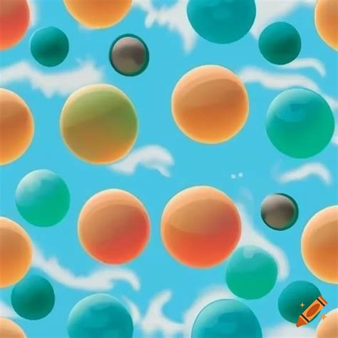 Cartoon pattern ball illustration on Craiyon