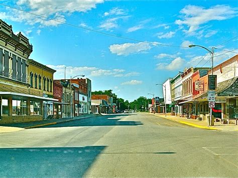 Rock Port, Missouri, the county seat of Atchison County, MO in the far ...