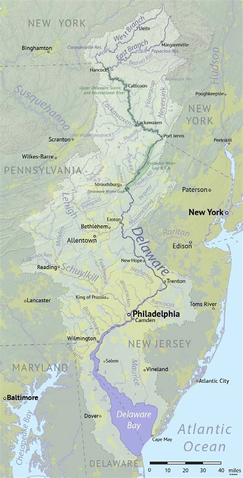 Delaware River Basin Map. Wikimedia Commons | Download Scientific Diagram