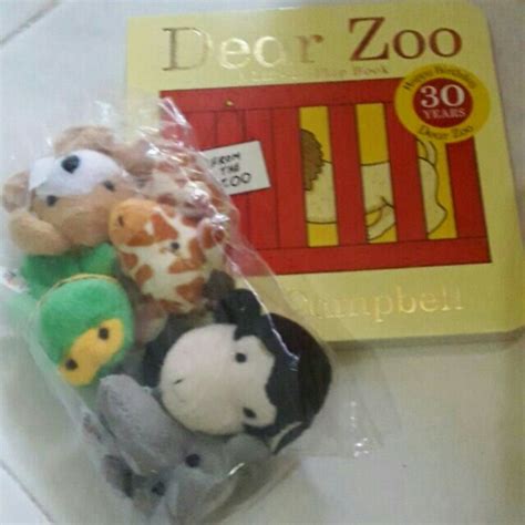 Dear Zoo book + Finger Puppets, Hobbies & Toys, Books & Magazines, Children's Books on Carousell