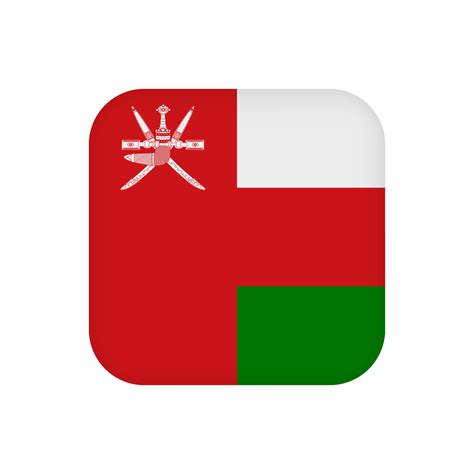 Oman flag, official colors. Vector illustration. 10422642 Vector Art at Vecteezy