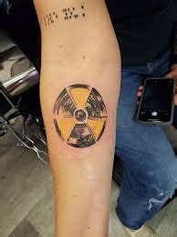 Radiation Caution Symbol Forearm Tattoo | Tattoos, Radiography, X ray