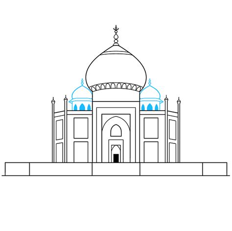 Taj Mahal Drawing Simple